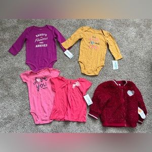 New/ never worn 6-9 month baby girls lot